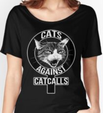 Camiseta ancha Gatos contra Catcalls