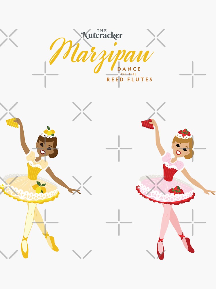 "The Nutcracker's Marzipan Dance of the reed flutes" Sticker for Sale
