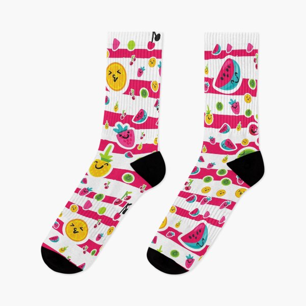 Item preview, Hawaii Hawaiian Tropical Fruits Pineapple With Leves Socks Pattern For Women Men Kids Who Loves Banana Fruits And Trees designed and sold by Dr.YesOrNo.