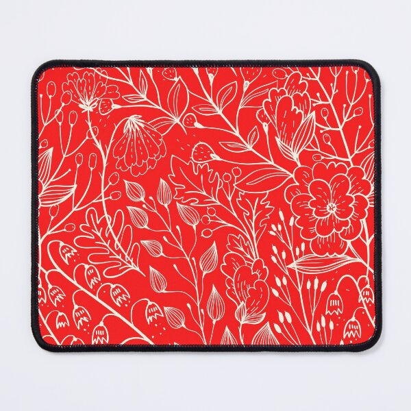 Item preview, Red and White Flowers Pattern designed and sold by MariesDesigns11.