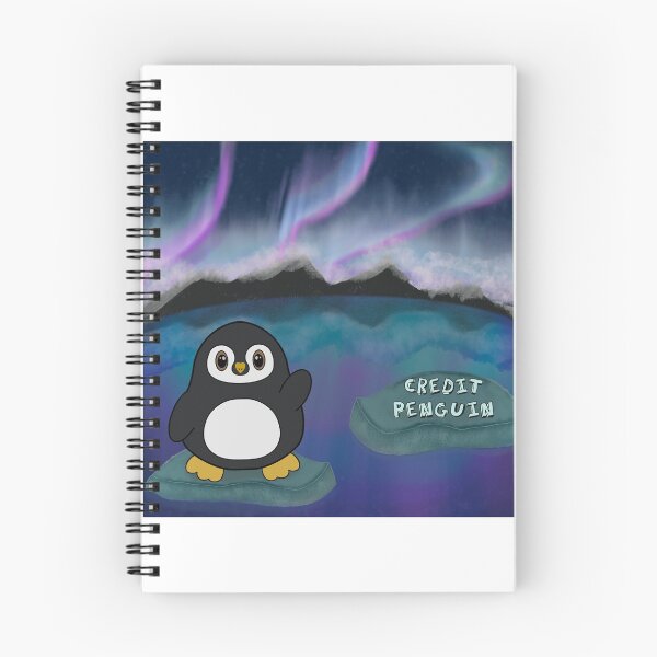 Item preview, Aurora Penguin designed and sold by CreditPenguin.