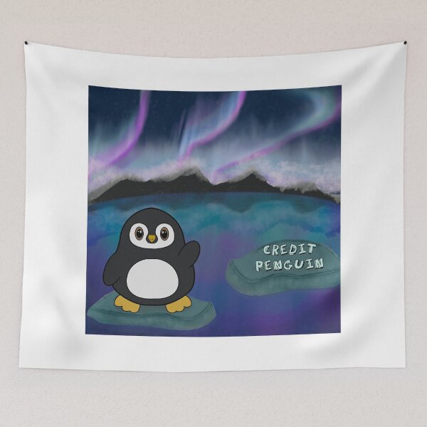 Item preview, Aurora Penguin designed and sold by CreditPenguin.