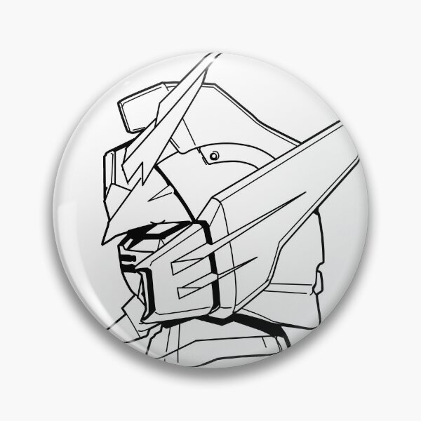 Item preview, Gundam Epyon Profile Outline Black designed and sold by MossLoves.