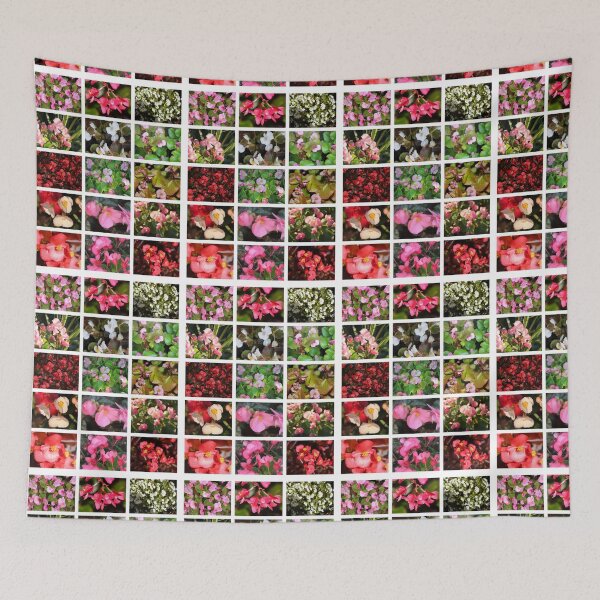 Item preview, Pink Red White Many Begonia Flowers Collage designed and sold by JariHawk.