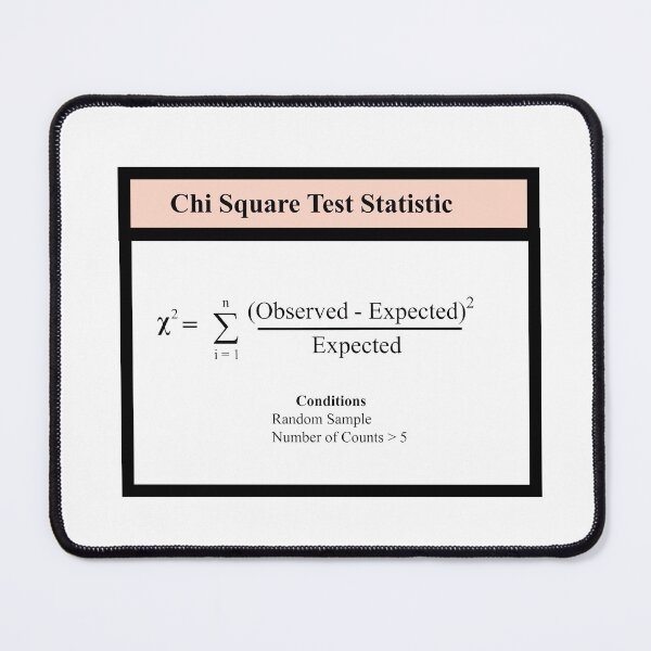 Item preview, Chi Square Test Statistic:  The Statistics Matrix at  Redbubble designed and sold by Mark Stansberry.