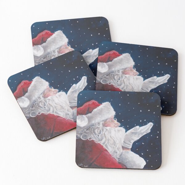 Item preview, Santa Claus Blowing Snowflakes  designed and sold by Charlotte Yealey.