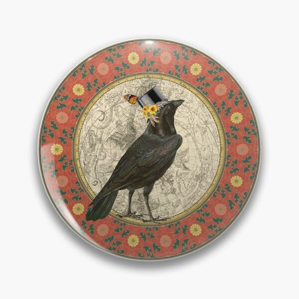 Item preview, Black Crow Astro Chart Medallian designed and sold by RagdollGypzy.