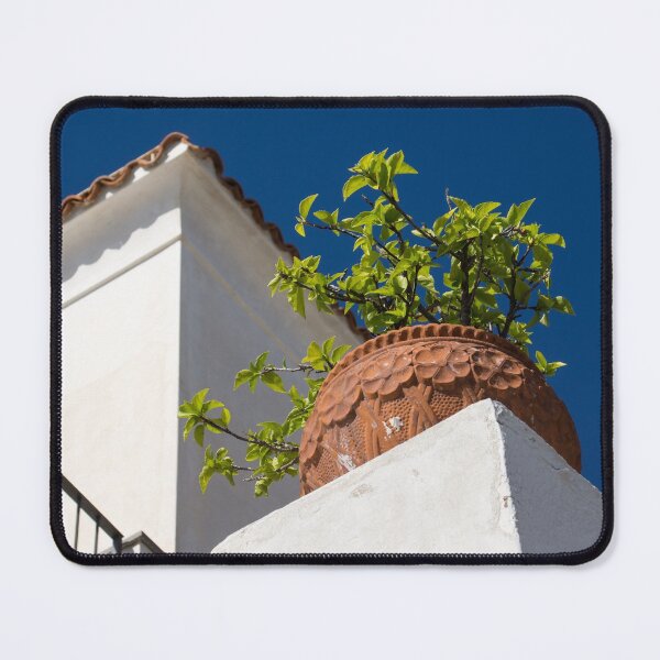Item preview, Contemplating Mediterranean Vacations - Red Tile Roofs and Terracotta Flowerpots designed and sold by Georgia Mizuleva.