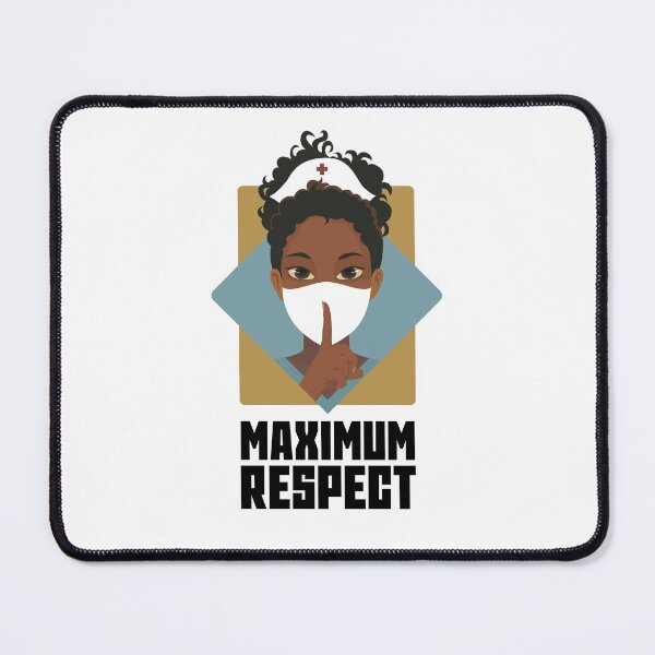 Item preview, Black Nurse Maximum respect - African American Nurse – Black nurse making silence sign designed and sold by H Jonas.