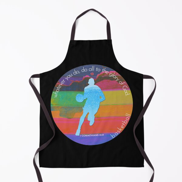 Item preview, Basketball Bible Verse Silhouette Retro Vintage Watercolour Backdrop designed and sold by TheKingdomAttic.