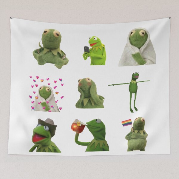 Item preview, Kermit Set Sticker Memes designed and sold by ShaneDraper.