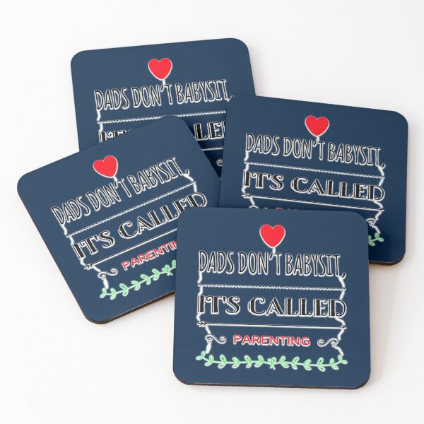 Item preview, DADS DON'T BABYSIT IT'S CALLED PARENTING IN BLUE. designed and sold by Michael van der Hoorn.