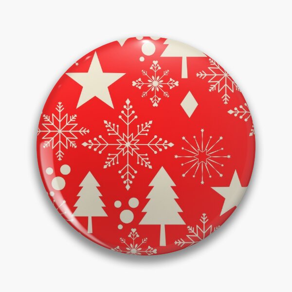 Item preview, Red and White Christmas Tree Pattern designed and sold by MariesDesigns11.