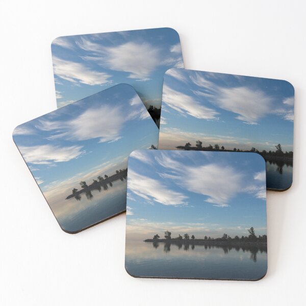 Item preview, Blue and White Serenity - a Lakefront Stillness designed and sold by Georgia Mizuleva.