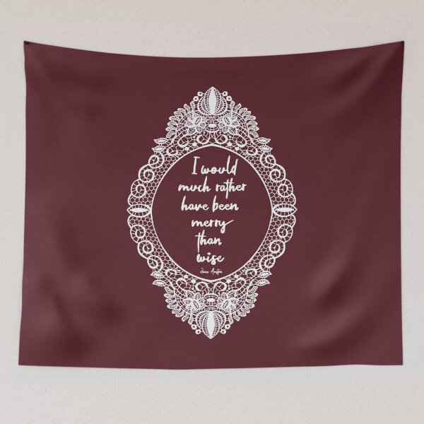 Item preview, Merry Than Wise - Jane Austen designed and sold by MissBennett.