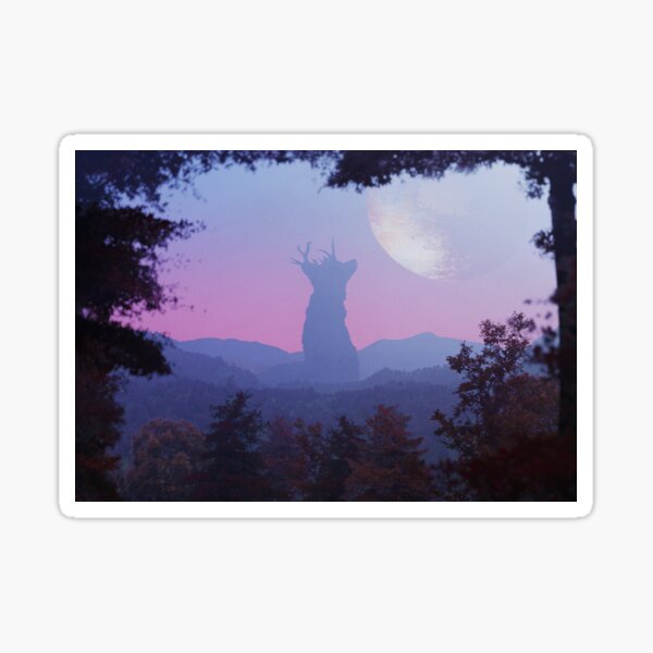 Deerfox Landscape Sticker