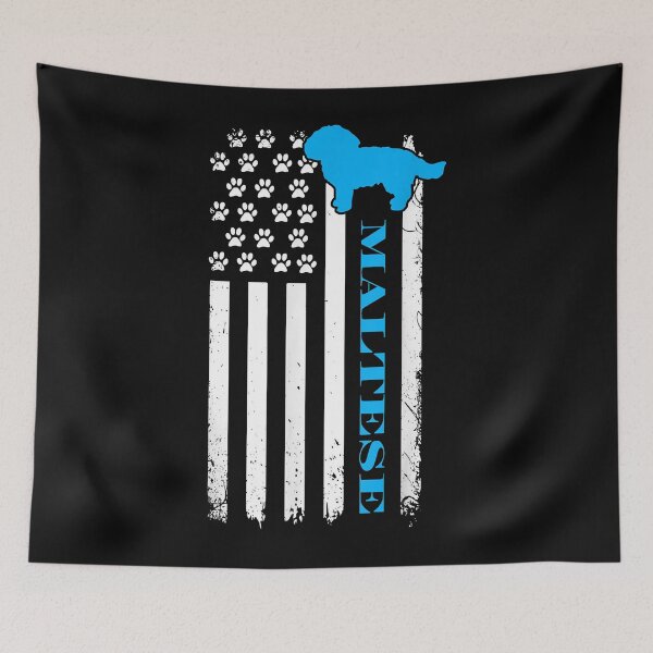 Item preview, Vintage Maltese American Flag Funny  designed and sold by saheedkwiecin.