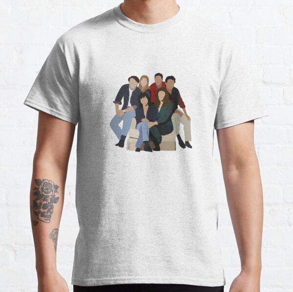 Joey, Ross, Chandler, Phoebe, Monica und Rachel auf Stuhlaufkleber Classic T-Shirt