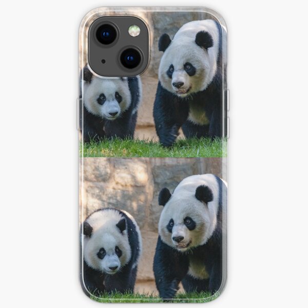 Giant Pandas Xiao Qi Ji and Mei Xiang at the Smithsonian's National Zoo iPhone Soft Case