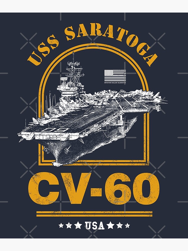 Discover CV-60 USS Saratoga Canvas