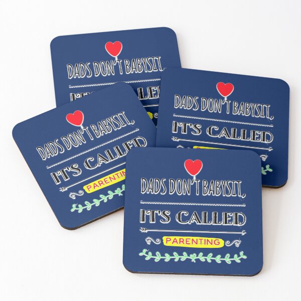 Item preview, DADS DON'T BABYSIT IT'S CALLED PARENTING IN Navy Blue color. designed and sold by Michael van der Hoorn.