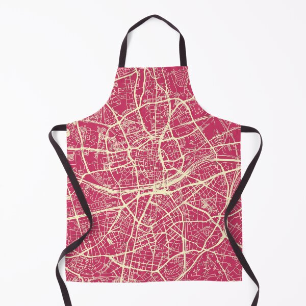 Item preview, Essen Germany Street Map Art Pink Cream designed and sold by cashewdays.