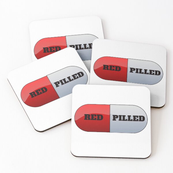 Item preview, RED PILLED designed and sold by FunTextArt.
