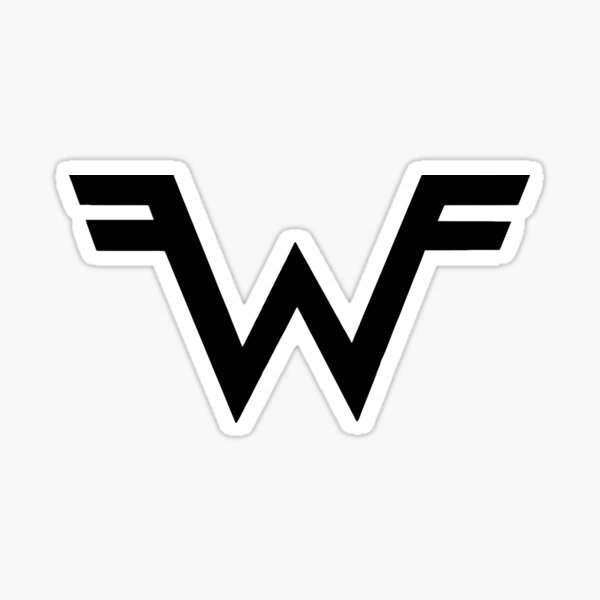 Simple Black W Sticker