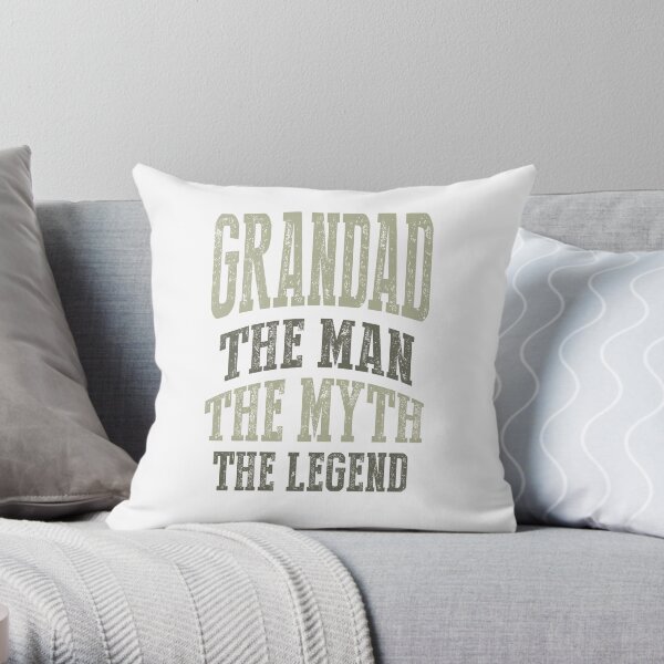 Grandad The Man T-shirts Gifts Throw Pillow