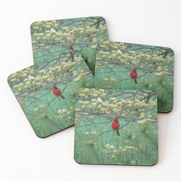 Item preview, Cardinal in the Dogwoods designed and sold by Zoo and Nature Photography by Karie.