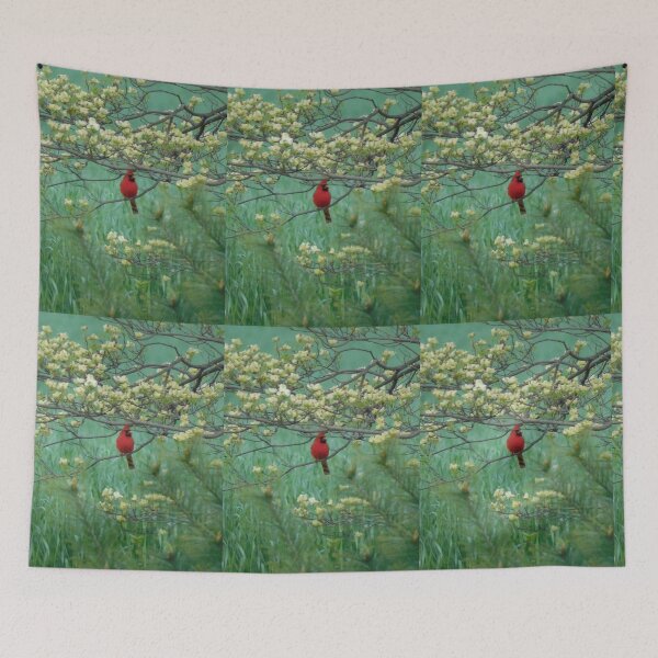 Item preview, Cardinal in the Dogwoods designed and sold by Zoo and Nature Photography by Karie.