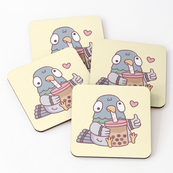 Item preview, Cute Pigeon Loves Boba Tea Funny designed and sold by rustydoodle.