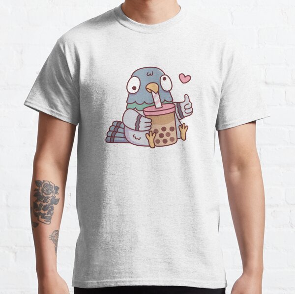 Item preview, Cute Pigeon Loves Boba Tea Funny designed and sold by rustydoodle.