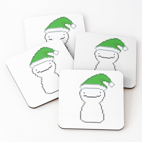 Item preview, dream smp christmas fanart merch dream blob - santa hat designed and sold by sezalilly.