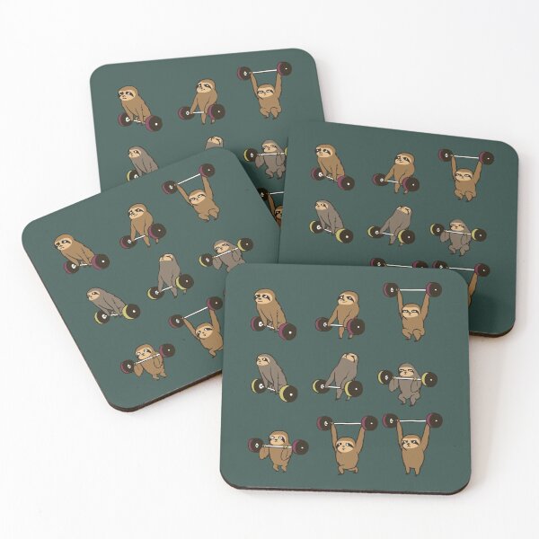 Item preview, Funny sloth weightlifting designed and sold by SophroniaWork.