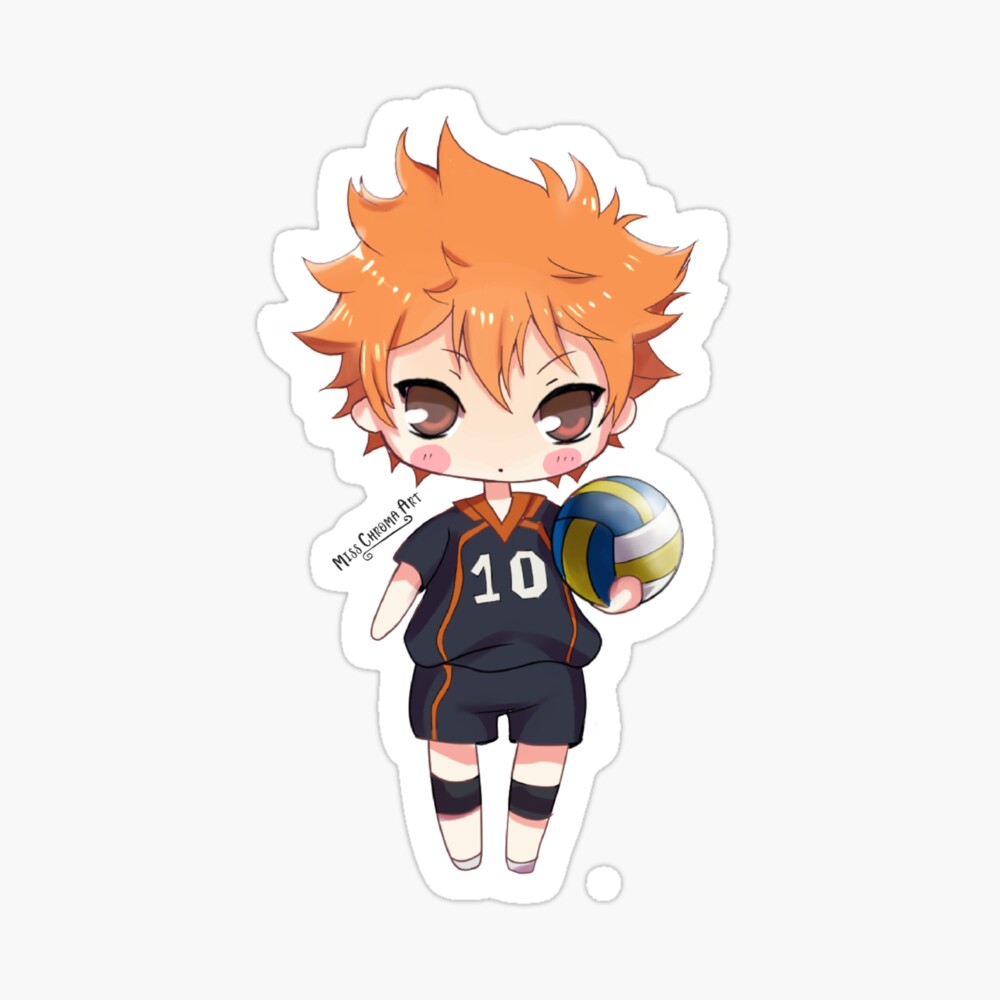 Chibi Hinata Shoyo Haikyuu Fanart Photographic Print By Misschromaart Redbubble