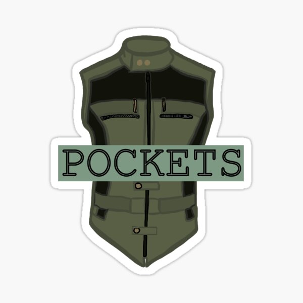 Yelena pockets sticker Sticker