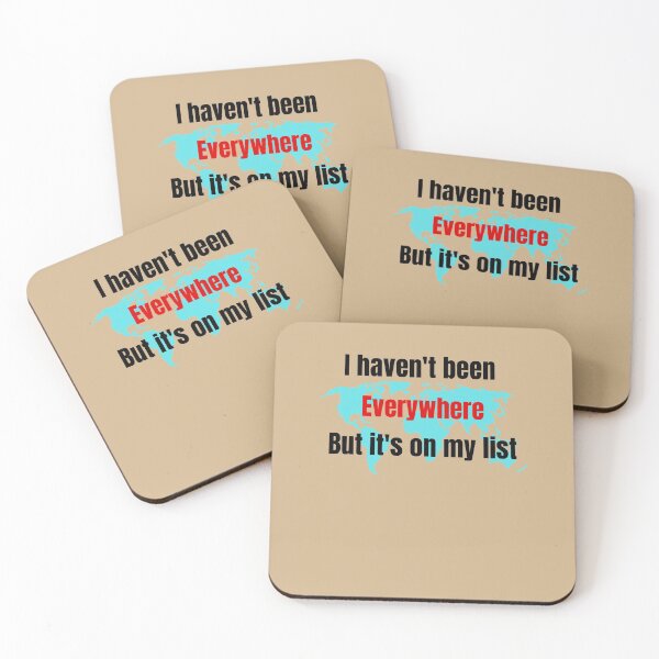 Item preview, I haven't been everywhere but its on my list designed and sold by Peter Stawicki.