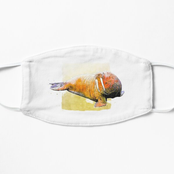 Walrus Animal Art Flat Mask