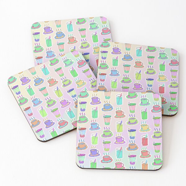 Item preview, Tea pop art pattern designed and sold by ApplechuArt.