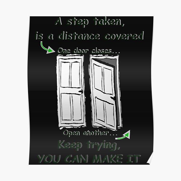 Motivational saying that helps you thrive rather than strive Poster