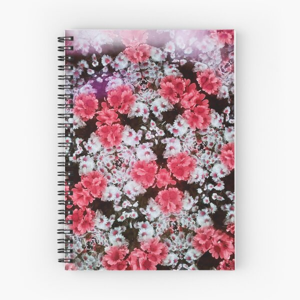 Item preview, flower kaleidoscope (080) - red and white daisies designed and sold by expl-rations.