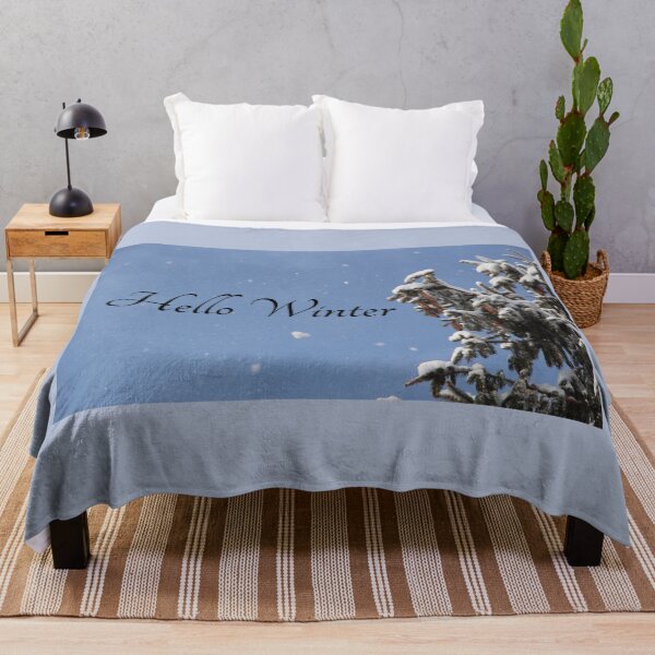 Item preview, Hello Winter Evergreen with Pine Cones and Snow designed and sold by JariHawk.
