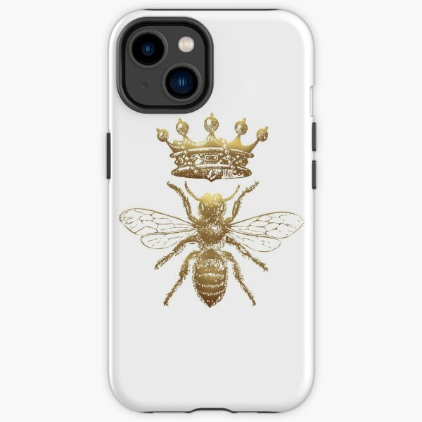 Queen Bee | Vintage Honey Bees | Gold and White |  iPhone Tough Case