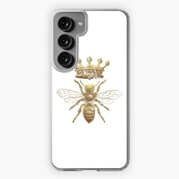 Queen Bee | Vintage Honey Bees | Gold and White |  Samsung Galaxy Soft Case