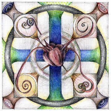 Artwork thumbnail, wheel 4: Path with Heart by mona shiber