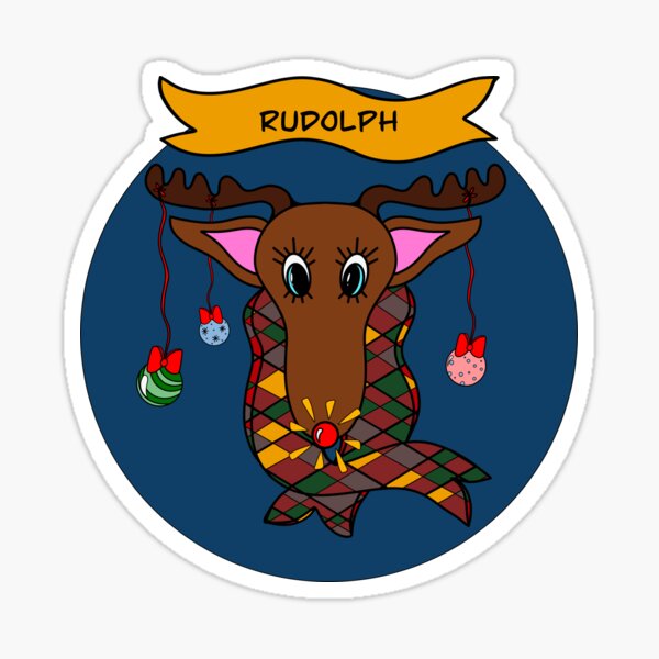 Rudolph The Red Nosed Reindeer Sticker