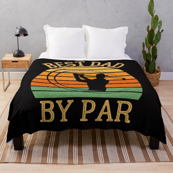 Item preview, Best dad by par, Fun Golfing Dad Gift with a distressed retro sunset design designed and sold by Auntieck.