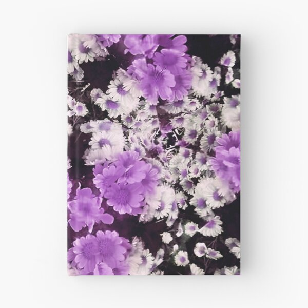 Item preview, flower kaleidoscope (081) - purple and white daisies designed and sold by expl-rations.