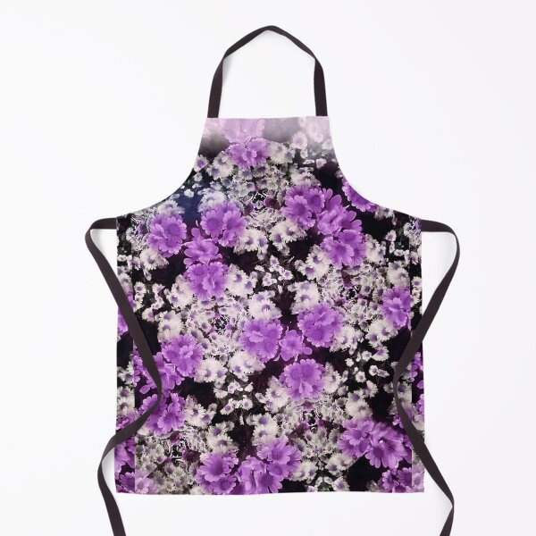 Item preview, flower kaleidoscope (081) - purple and white daisies designed and sold by expl-rations.